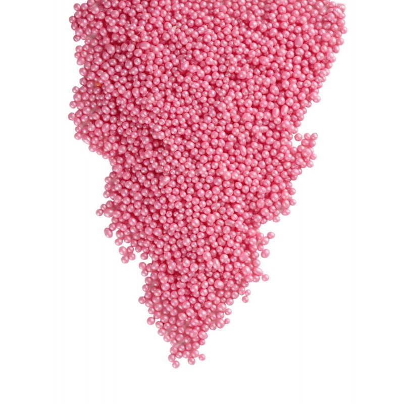 Драже рисовое в глазури Жемчуг "Розовый" 2-5 мм 50г